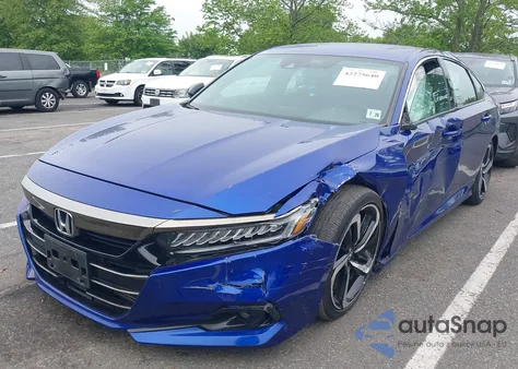 2021 Honda Accord Sport из США, поврежденный, VIN 1HGCV1F36MA014783